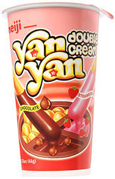 Meiji Yan Yan Chocolate and Strawberry Biscuit